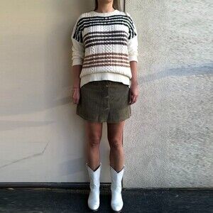 Zara Green Corduroy Skirt Size XS